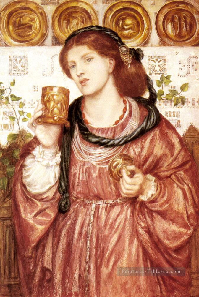 La Loving Cup préraphaélite La Confrérie Dante Gabriel Rossetti Peintures à l'huile